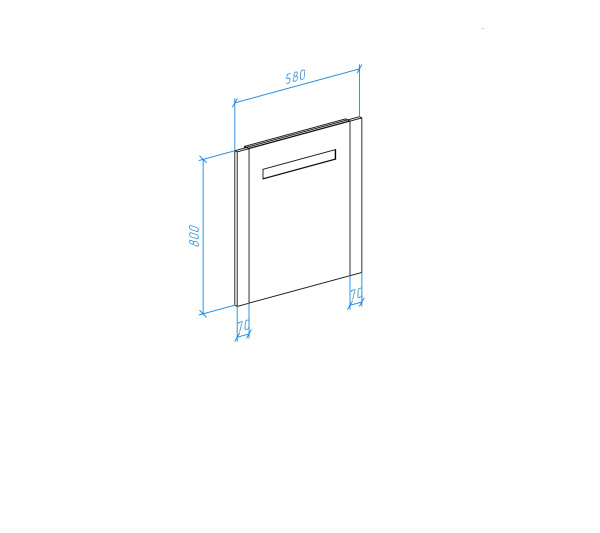 Зеркало (58х80) Bellezza Берта 4610709050075